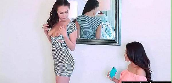  Naughty Horny Lesbians (Vanessa Veracruz & Jenna Sativa) Punishing Each Other With Dildos  video